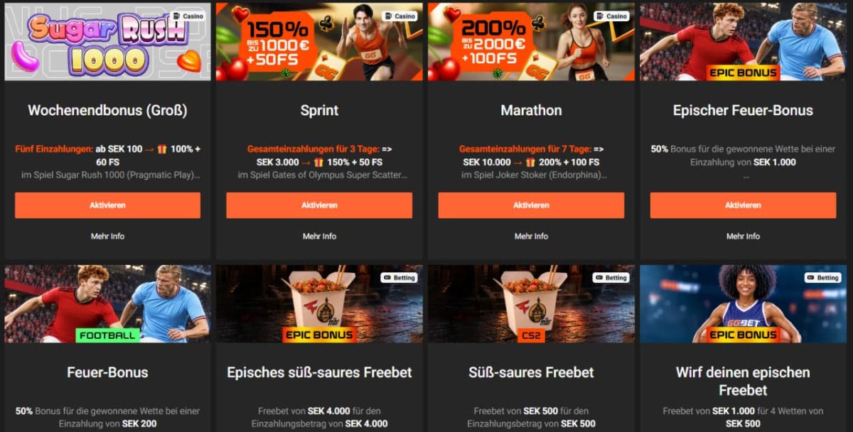 Willkommensbonus bei GGBet Casino: Bedingungen im Überblick